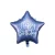 Csillag fólia lufi "Happy Birthday" felirattal, sötétkék