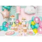 Fólia lufi "Happy Birthday" 40cm light púder rózsaszín