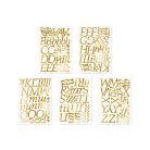 Lufi dekoráció - arany betűmatrica készlet