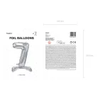 Álló szám fólia lufi ''7'' 70cm ezüst