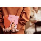 Üdvözlőlap kulcstartóval „Love You Mom”