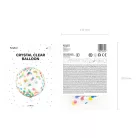 Buborék Lufi színes konfetti mintával 40cm