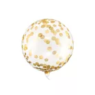 Buborék Lufi arany konfetti mintával 40cm
