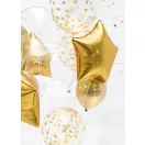 Buborék Lufi arany konfetti mintával 40cm