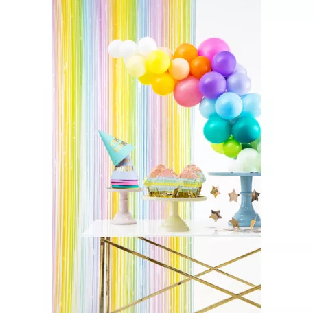 Parti Függöny – szivárvány színek 100x195cm