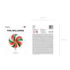 Cukorka Fólia Léggömb 35cm - vegyes színek