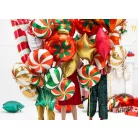 Cukorka Fólia Léggömb 35cm - piros