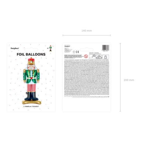 Álló Fólia Léggömb - Diótörő 34x85cm