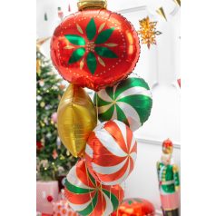 Karácsonyi dísz fólia lufi 45x45cm