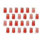 Adventi kalendárium  papírtasakok (üres) – piros és arany, DIY készlet (24 db)