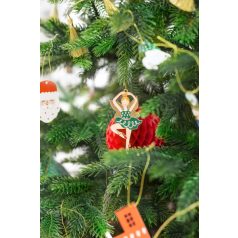 Fém függő dekoráció Balerina