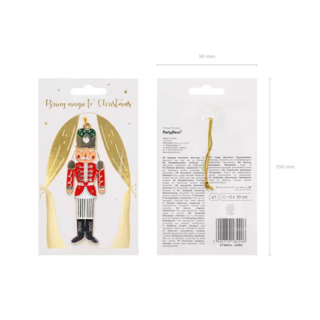 Fém függő dekoráció Diótörő