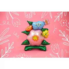 Álló fólia lufi - Virágok