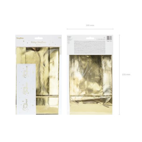 Ajándéktáskas arany 18.5x28.5x8cm (3 db)