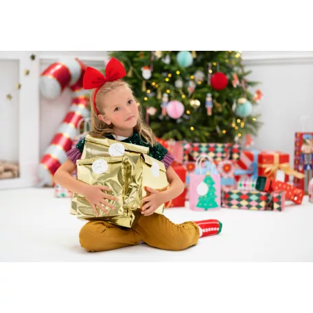 Ajándéktáskas arany 25x38x11cm (3 db)