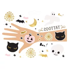 Haloween Ideiglenes tetoválás BOO! (1 csomag)