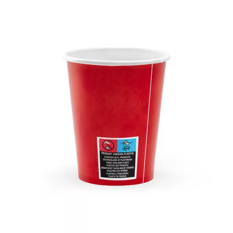 Kalóz Parti Papírpohár – Piros, 220ml (6 db)