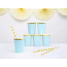 Papírpohár világoskék 220ml (6 db)