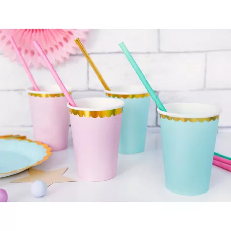 Papírpohár rózsaszín 220ml (6 db)