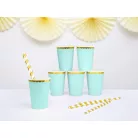 Papírpohár menta 220ml (6 db)