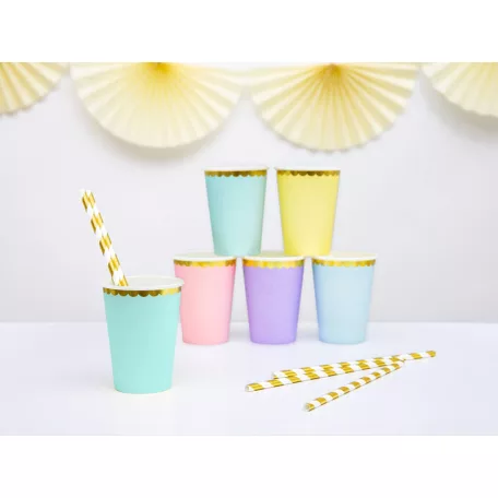 Papírpohár menta 220ml (6 db)