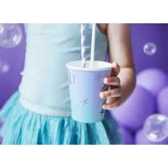 Papírpohár irrizáló Sellő Party (6 db)