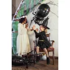 Fólia lufi Óriás fekete pók 60x100cm (1 db)