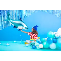 Fényes léggömb 30cm kék (10 db)