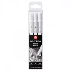   Zselés toll készlet , Sakura Gelly Roll / Basic - white - Fehér (3 db)