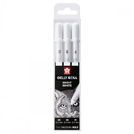 Zselés toll készlet , Sakura Gelly Roll / Basic - white - Fehér (3 db)