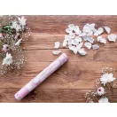Konfetti ágyú rózsaszirmokkal fehér 40 cm