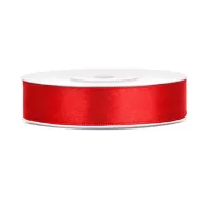 Szatén szalag piros 12mm/25m