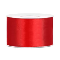Szatén szalag piros 38mm/25m
