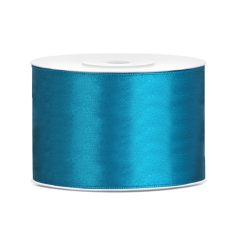 Szatén szalag türkizkék 50mm/25m