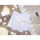 Szatén szalag világos arany 6mm/25m