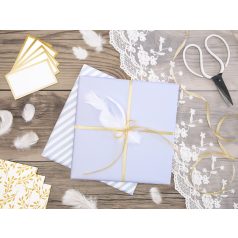 Szatén szalag világos arany 6mm/25m