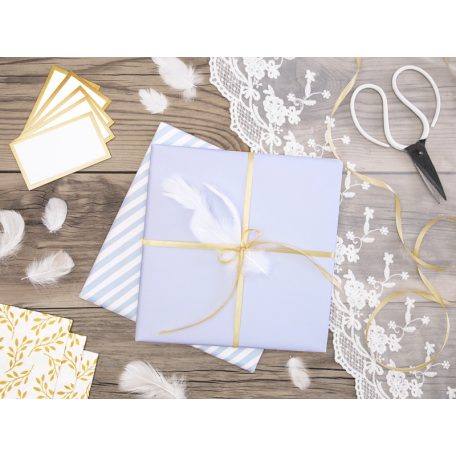 Szatén szalag világos arany 6mm/25m