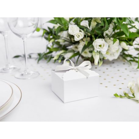 Szatén szalag fehér 12mm/25m