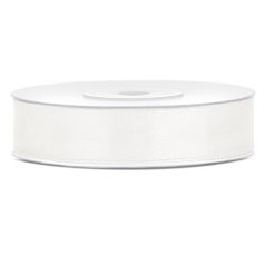 Szatén szalag világos krémszín 12mm/25m