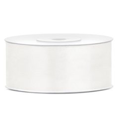 Szatén szalag világos krémszín 25mm/25m