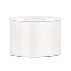 Szatén szalag világos krémszín 50mm/25m