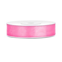 Szatén szalag rózsaszín 12mm/25m