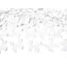 Konfetti ágyú fehér pillangók 40 cm