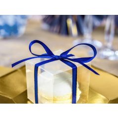 Szatén szalag sötétkék 6mm/25m