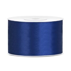 Szatén szalag sötétkék 38mm/25m