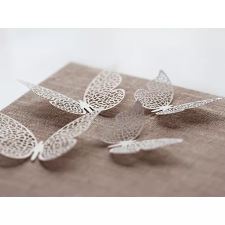 Pillangó papírdekoráció 6.5x4cm (10 db)