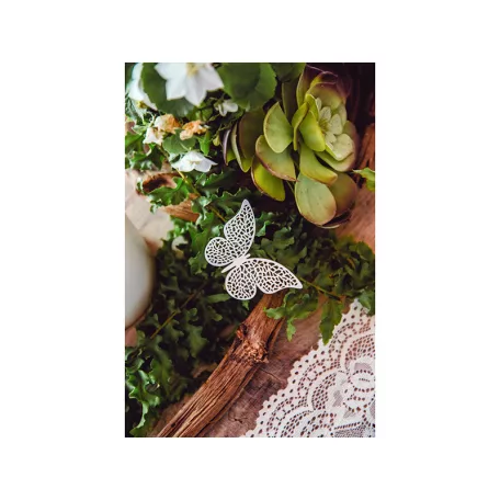 Pillangó papírdekoráció 6.5x4cm (10 db)