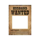Vicces Táblák - Husband Wanted és Wife Wanted (2 db)