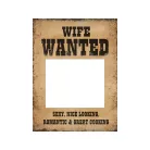 Vicces Táblák - Husband Wanted és Wife Wanted (2 db)