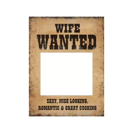 Vicces Táblák - Husband Wanted és Wife Wanted (2 db)
